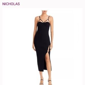 NICHOLAS the label | Jules Rib Knit Cage Dress w/ Rings